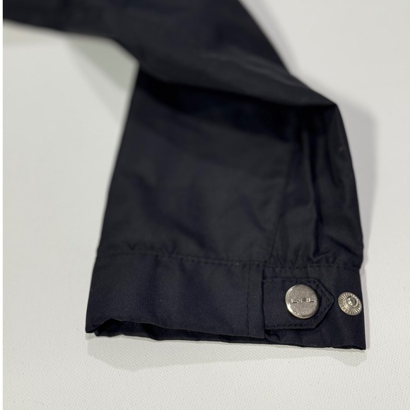 Lauren Ralph Lauren Jacket Black Full Zip M Full Zip Crest Windbreaker Old Money - Picture 8 of 13